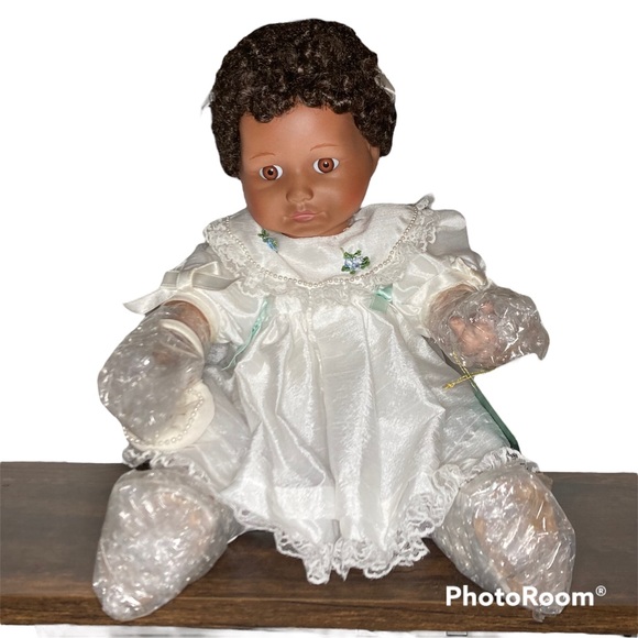 The Home Shopping Club Toys Vintage African American Porcelain Doll